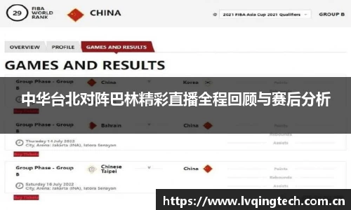 中华台北对阵巴林精彩直播全程回顾与赛后分析